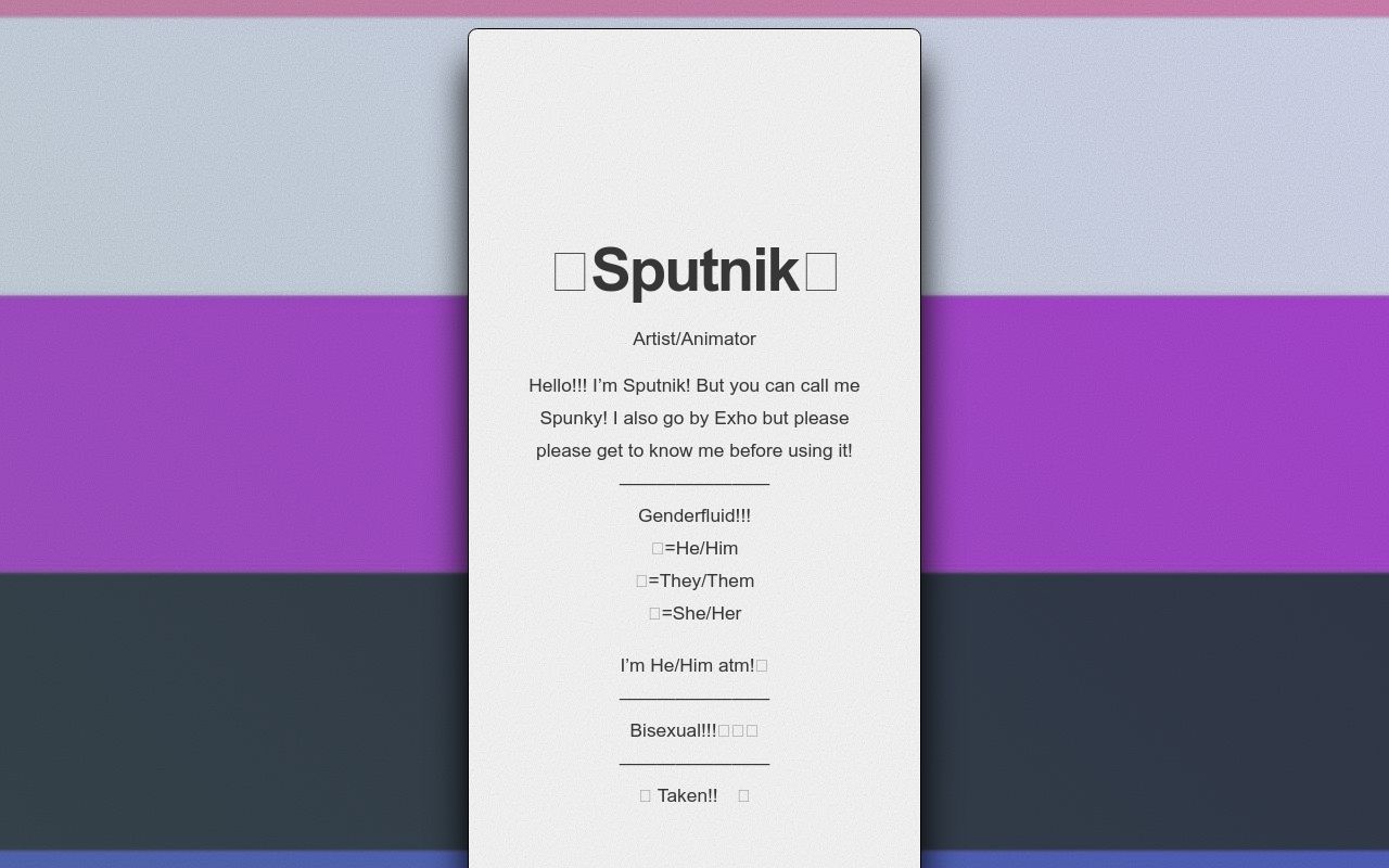 Carrd profile picture for @spunky